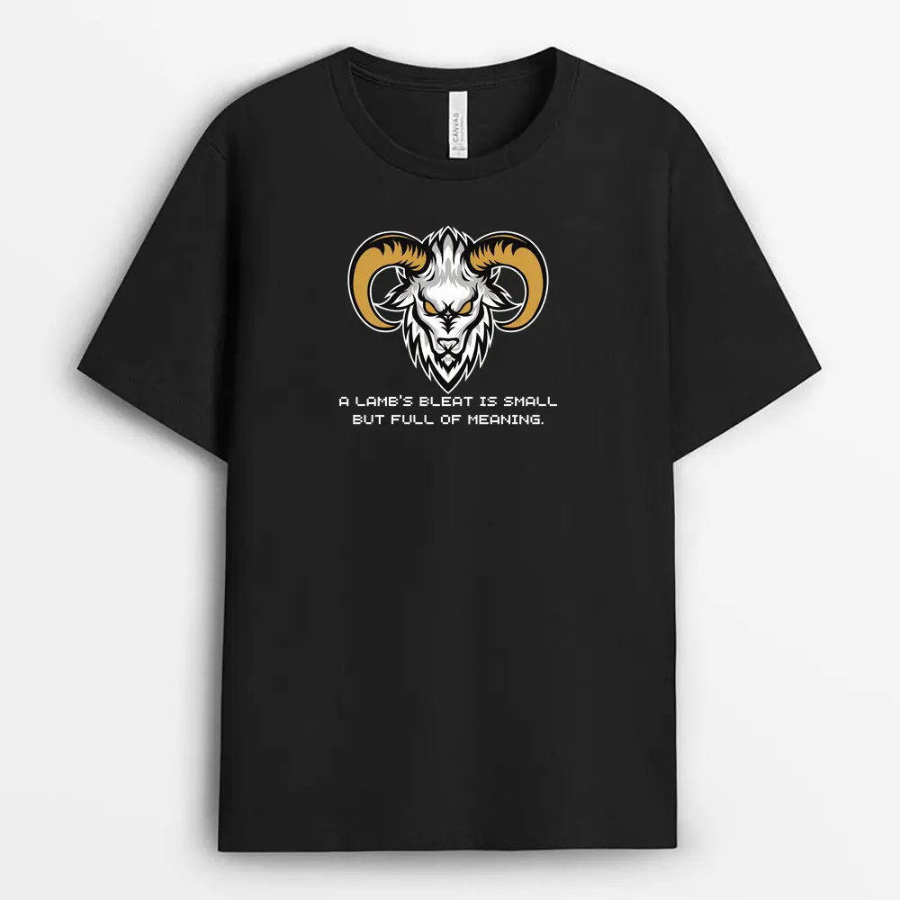 A Lambs Bleat Is Small But Full Of Meaning Tsunxgap T-Shirt - Black